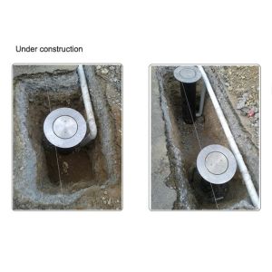 High Lifting Speed Hydraulic Rising Bollards Stainless Steel Retractable Traffic