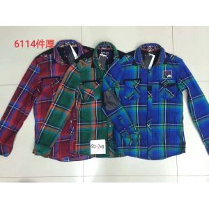 Men's High quality casual plaid shirts