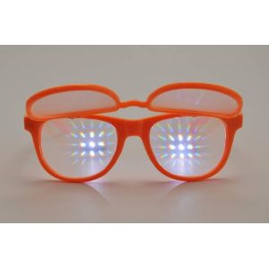 Double Effect Plastic 3D Fireworks Glasses , Flip Up 3D Glasses