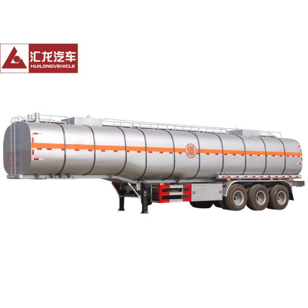 Thermal Insulation Chemical Tank Trailer Fiber Glass Simple Structure Easy