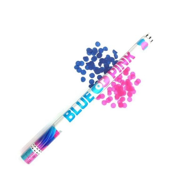 Compressed Air Biodegradable Gender Reveal Poppers Flameproof Party Confetti