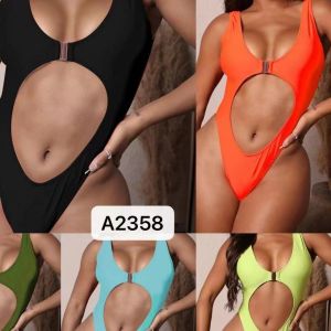 Ladies One Piece Swimsuit Solid Color Factory Direct Supply Sexy Miss Hard