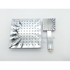 Quality Double face ABS Chrome plating single function shower head hand shower set square overhead shower rain shower for sale