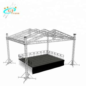 2M Aluminum Spigot Truss Gold Color Light Weight Exhibition Use