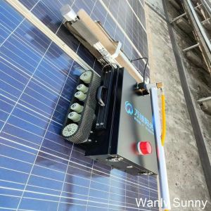 Remote Self-Cleaning Robot for Sunny Solar Panel Cleaning Solution in Power