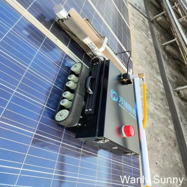 Remote Self-Cleaning Robot for Sunny Solar Panel Cleaning Solution in Power