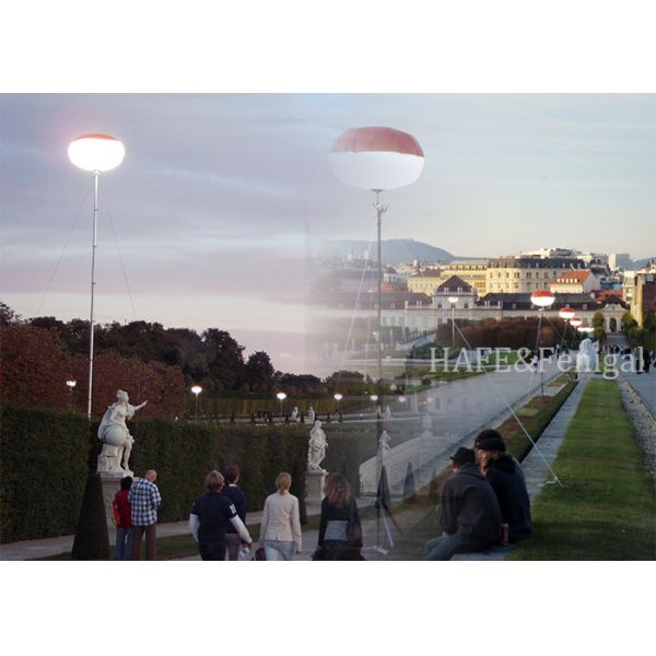 360° No Glare Outdoor Safety Area Lighting Halogen 1000W Inflatable Balloon