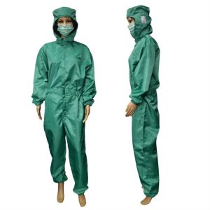 5mm Grid Polyester Fabric ESD Overcoat Anti Static