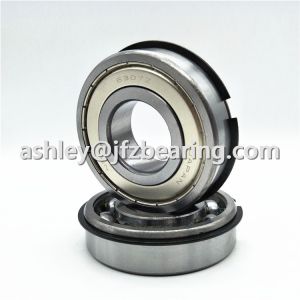 NSK Bearing 6307ZNR Single Row Deep Groove Radial Ball Bearing with Snap Ring,
