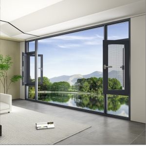 Customizable Hanging Aluminium Casement Windows with Level 9 Wind Pressure