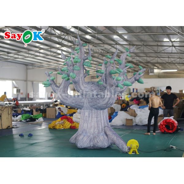 3 Meter 210D Oxford Cloth Giant Inflatable Tree For Advertisement