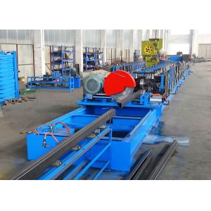 Self Seamed Step Rack Roll Forming Machine With Flying Saw Cutoff