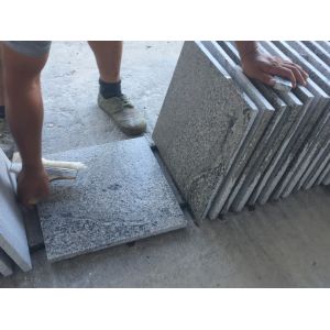 Viscount White Vein Light Grey Grey Granite Bathroom Tiles For Swimming Poor