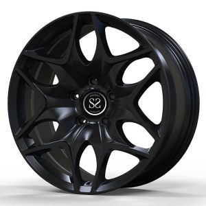 23X10.5 Satin Black Custom 1 Piece Forged Wheels