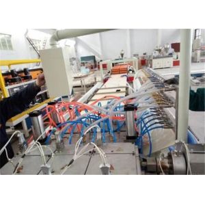 China PLC Plastic Profile Extrusion Line , PVC PP PE Plastic Profile Production Line For Panel on sale