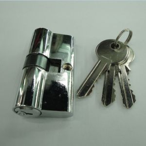 60mm Double Zinc Cylinder with 3 iron normal keys