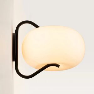 Modern Simple Living Room Study Room Bedroom Glass Wall Lamp Nordic Gold Black