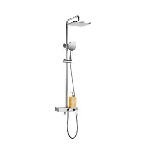 PSON Bathroom Stainless Steel Shower Set Polishing Brushed