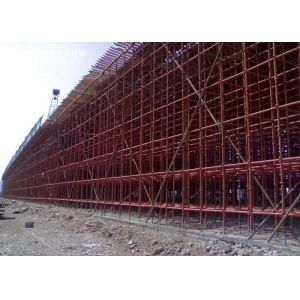 High Stiffness Metal Scaffolding , Cuplock Scaffolding For Slab