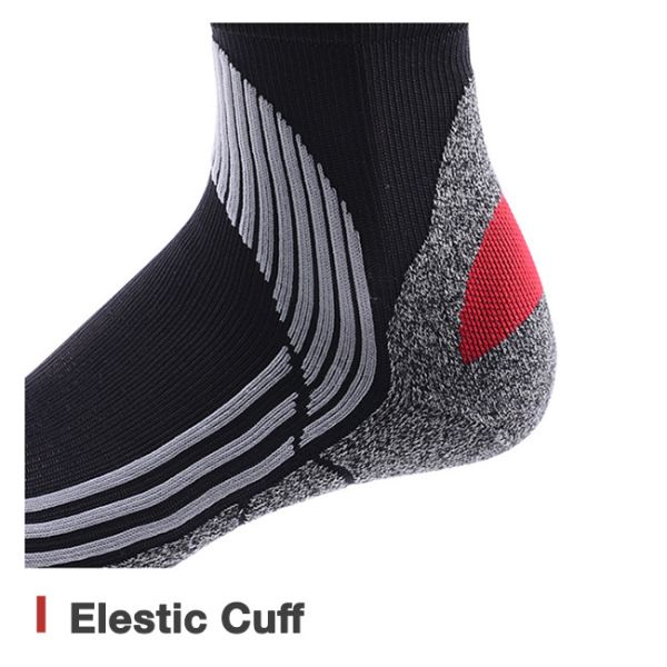 Cushion Padded Custom Cycling Socks Breathable Crew Bike Riding Socks