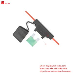 58v PVC Automotive Fuse Holder Terminals Tinned Brass In Line