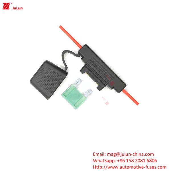Buy 58v PVC Automotive Fuse Holder Terminals Tinned Brass In Line at wholesale prices