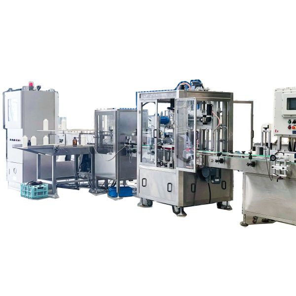 Buy Fully Automatic 250-500ml Small Bottle Filling Machine with 6-16 Nozzles and 1000-2000 BPH Speed at wholesale prices