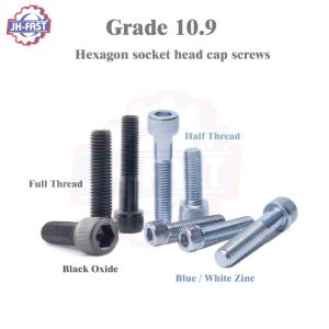 Steel Hex Socket Head Allen Bolt M8 x 45 DIN 912 10.9/12.9 Grade for General