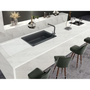 Quality White Quartz Counter Top 3cm Quartz Countertops For Bathrooms for sale