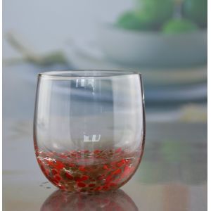 Gold Stone Bottom Glass SGS 300ml Handmade Whiskey Glass