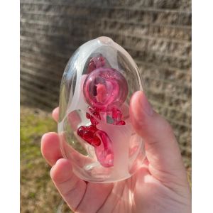 7" Tobacco Smoking Water Pipe Bong Hookah Ground Pink