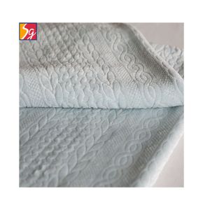 Embossed Knitted 200gsm Soft Blanket Fabric 58'' 60"