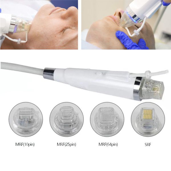 4 Needle Cartidges Electric Face Lift Machine RF Microneedling And Cryo Cold Hammer