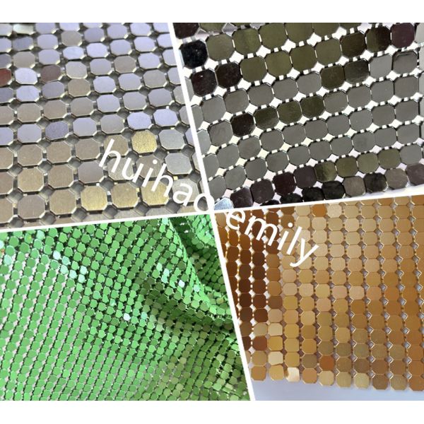Aluminum Fashion Metallic Flake Fabric Drapery With Various Colors