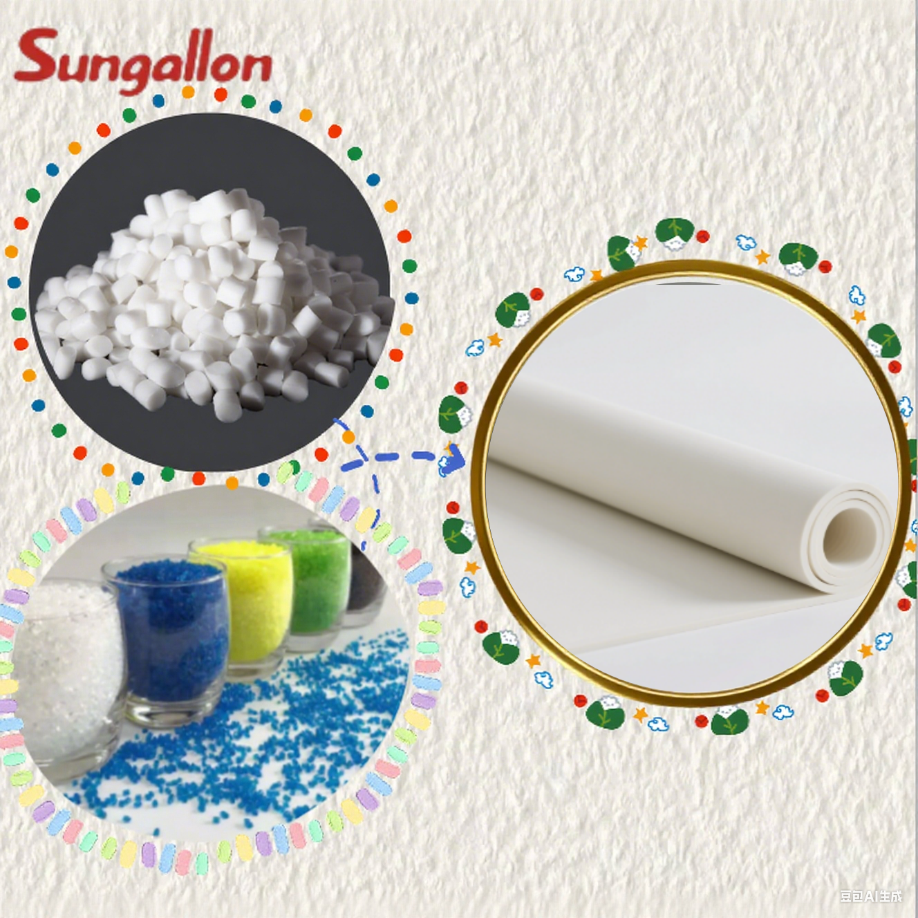 Eco-Friendly Non-Slip TPE Particle Yoga Mat, Custom Logo Available, Comfortable