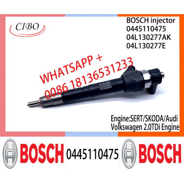 BOSCH injetor Common Rail Fuel Injector 0445110475 0986435242 04L130277AK 04L130277E For SERT/SKODA/Audi/Volkswagen