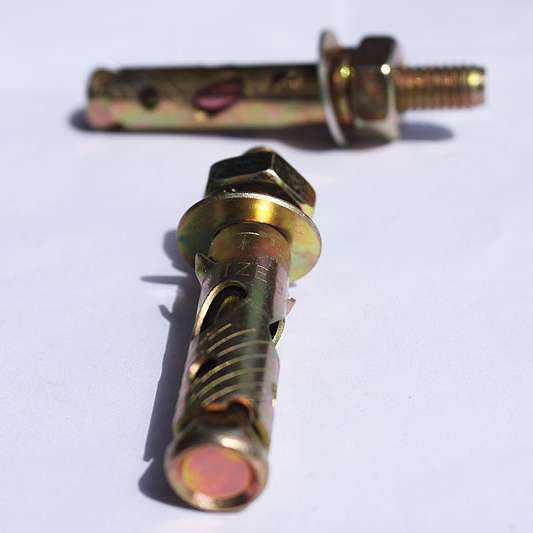 Metal M8 M10 M12 Sleeve Anchor Bolts Cylindrical Fasteners With Fix Nut / Flat Washer