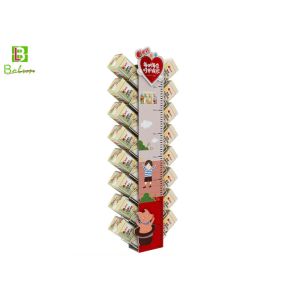 Quality Countertop Cardboard POS Display Stand With Height Measuring Gauge for sale