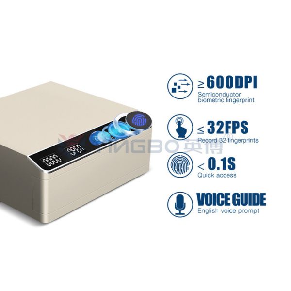 Fingerprint Lock Voice Guide Steel Luxury Best Home Jewelry Safe Auto Open