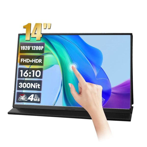 Buy 14" IPS Portable Touch Monitor For PC & PS5 With 60Hz Refresh Rate 16:10 Aspect Ratio at wholesale prices