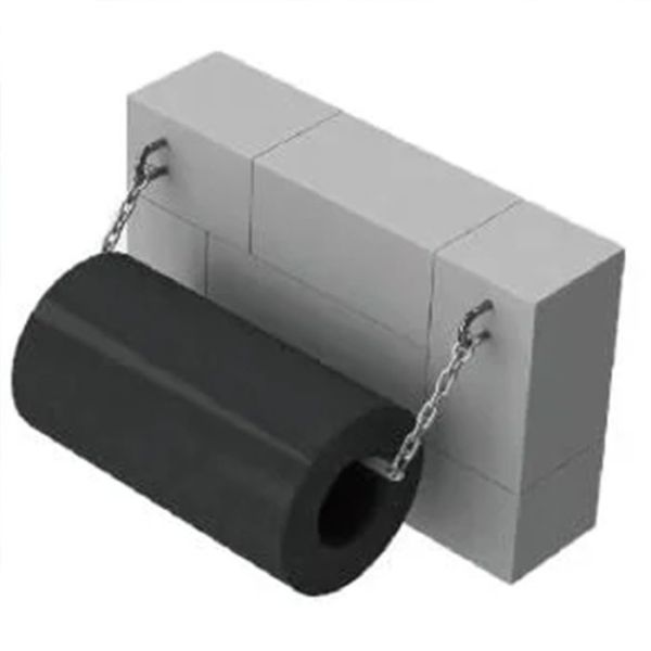 Buy Black Cylindrical Marine Fenders Durable Fenders For High Impact And Low Maintenance at wholesale prices
