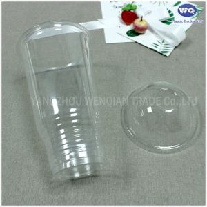 32 Oz Transparent PET Cups With Lid For Coffee, Cold Drinks, Party, Plastic