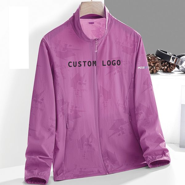Customized Logo Anti-UV Sunscreen Clothing for Adults Sun Protection and Elasticity