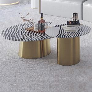 OEM Marble Topped Pedestal Coffee Table