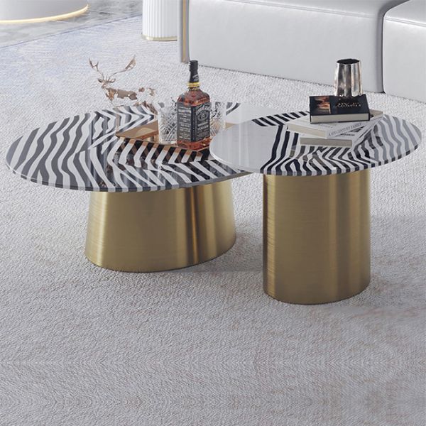 Buy OEM Marble Topped Pedestal Coffee Table at wholesale prices