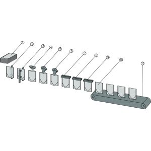 Touch Screen Operation Zipper Pouch Packing Machine Effectively Prevent Food
