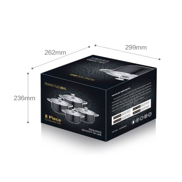 Restaurants 5pcs Stainless Steel Straight Pot Quality Kitchenware and Cookware Set