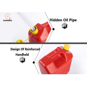 ABS Plastics Auto Fuel Tanks Jerry Can Antistatic Engineering Grade 5L 10L 20L