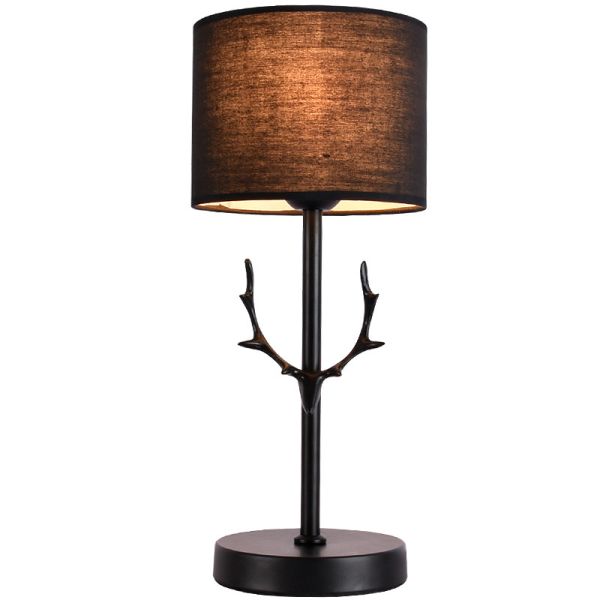 LED Antler Table Lamp Nordic Dimmable Desk Lamp Bedroom Bedside Hotel Black Study Lamp(WH-VTB-27)