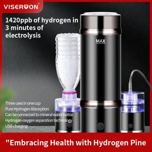 350ml Portable Hydrogen Inhaler Smart Hydrogen Water Bottle
